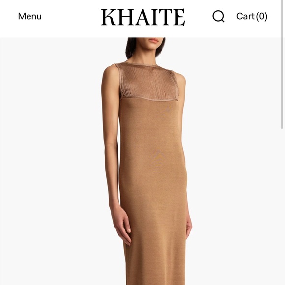 KHAITE Dresses & Skirts - KHAITE Brown Maxi Dress, brand new with tags